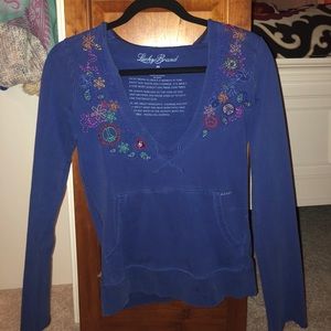 Lucky Brand blue hoodie